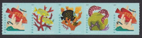 # 5367-70 (2019) Coral Reefs - PS/5, #P111111, MNH
