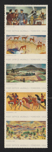 # 5372-76 (2019) PO Murals - Strip/5, MNH