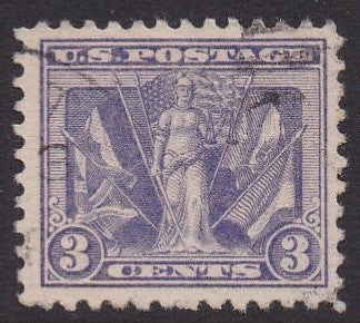 # 537 (1919) Victory in WW I - Sgl, Used, VF