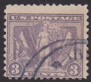# 537b (1919) Victory in World War I, Light Reddish Violet - Sgl, Used, VG [2]