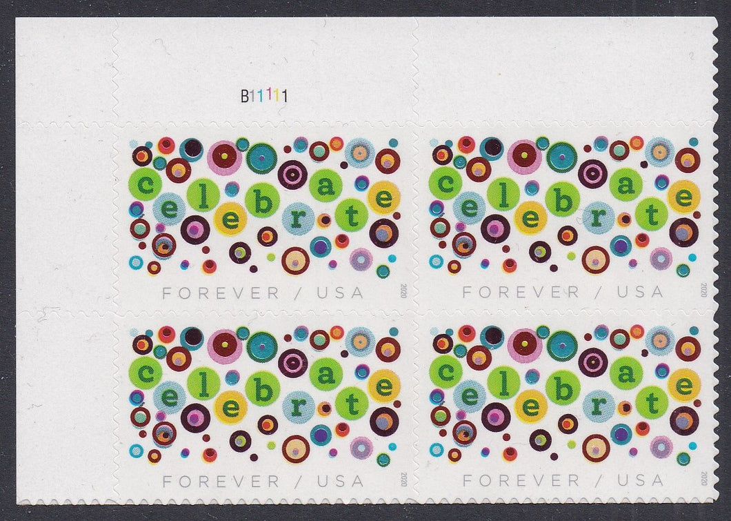 # 5434 (2020) Celebrate - PB, UL #B111111, MNH