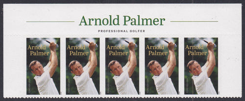 # 5455 (2020) Palmer - Strip/5, Top Label, MNH