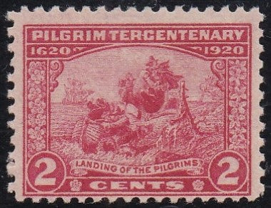 # 549 (1920) Pilgrims Issue - Sgl, F MNH