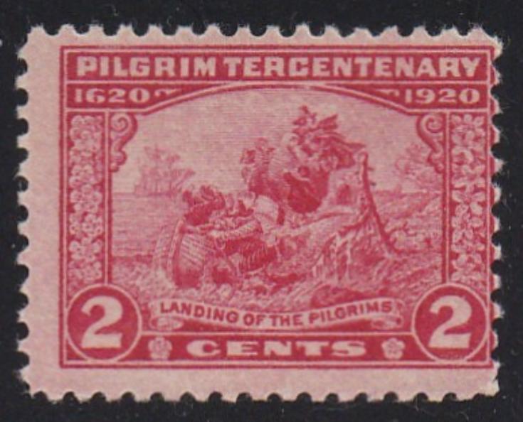 # 549 (1920) Pilgrim's Landing - Sgl, VG MNH