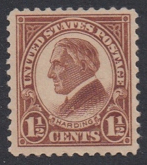 # 553 (1925) Harding - Sgl, VF MH