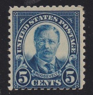 # 557 (1922) Roosevelt - Sgl, VG MNH