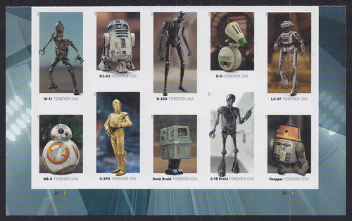 # 5582b (2021) Droids - PB/10, #B11111, MNH