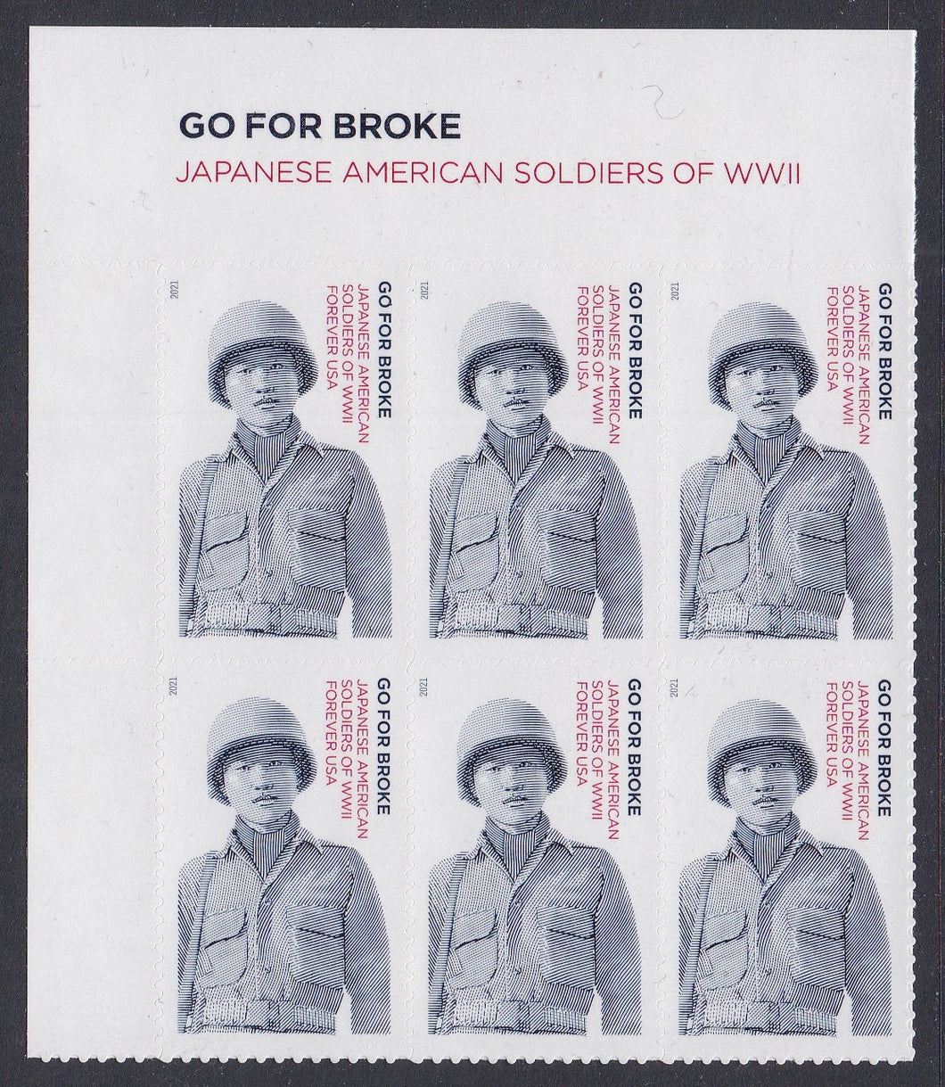 # 5593 (2021) Go For Broke - BK/6, Top Label, MNH