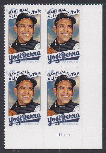 # 5608 (2021) Yogi Berra - PB, LR #B1111111, MNH