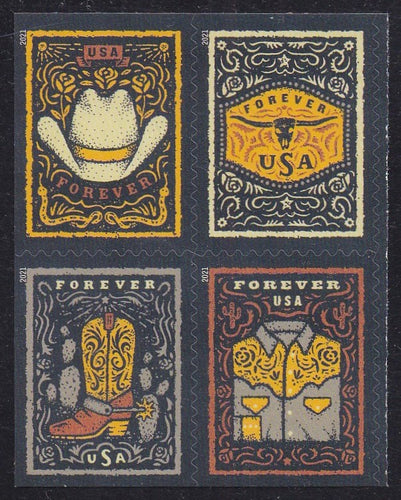 # 5618a (2021) Western Wear - Bklt BK/4, MNH