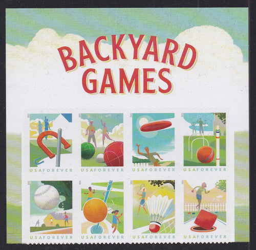 # 5634b (2021) Backyard Games - BK/8, w Label, MNH