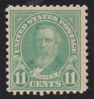 # 563b (1922) Hayes - Sgl, FVF MNH