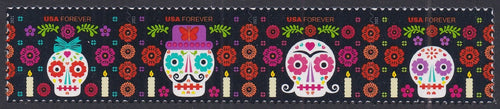 # 5643b (2021) Day of the Dead - Strip/4, MNH