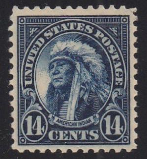 # 565 (1923) Indian - Sgl, VF/XF MNH