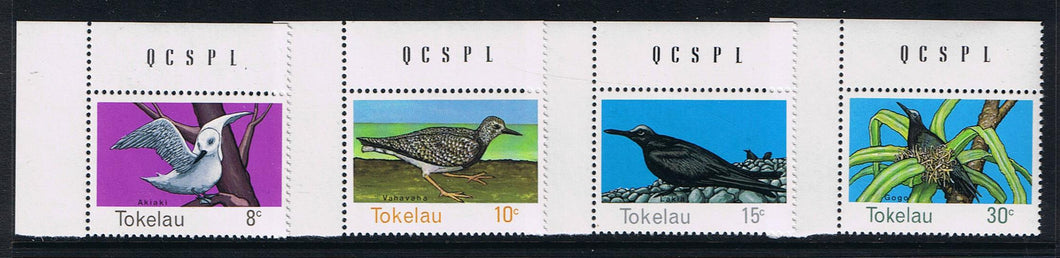 Tokelau # 57-60 (1977) Birds - Sgls, Set/4, MNH