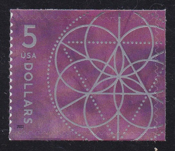 # 5701 (2022) Geometry, purple - Sgl, MNH