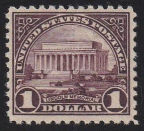 # 571 (1923) Lincoln Memorial - Sgl, VF MNH [2]