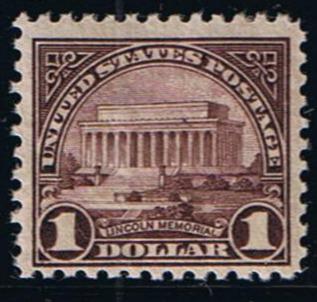 # 571 (1923) Lincoln Memorial - Sgl, VF MNH [1]