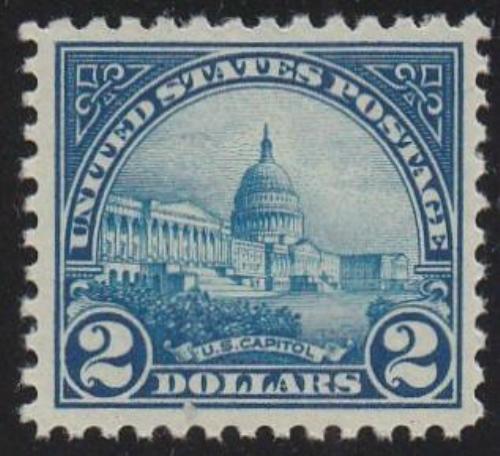 # 572 (1923) Capitol - Sgl, XF MNH