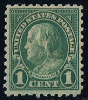 # 581 (1923) Franklin - Sgl, VF MNH [7]