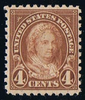 # 585 (1925) Martha Washington - Sgl, VF MNH [5]