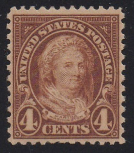 # 585 (1925) Martha Washington - Sgl, VF MNH [6]