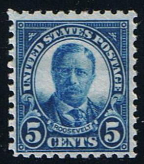 # 586 (1925) Roosevelt - Sgl, FVF MNH [3]