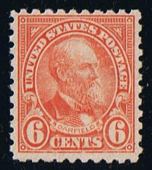 # 587 (1925) Garfield - Sgl, VF MLH