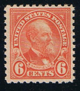 # 587 (1925) Garfield - Sgl, XF MVLH