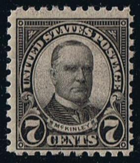 # 588 (1926) McKinley - Sgl, FVF MNH [2]