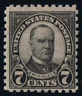 # 588 (1926) McKinley - Sgl, FVF MNH [1]