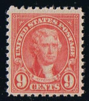 # 590 (1926) Jefferson - Sgl, VF MNH [2]