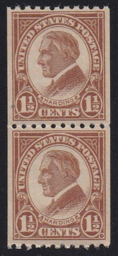 # 605 (1925) Harding - Coil pr, VF MNH [1]