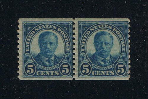 # 602 (1924) Roosevelt - Coil pr, MNH