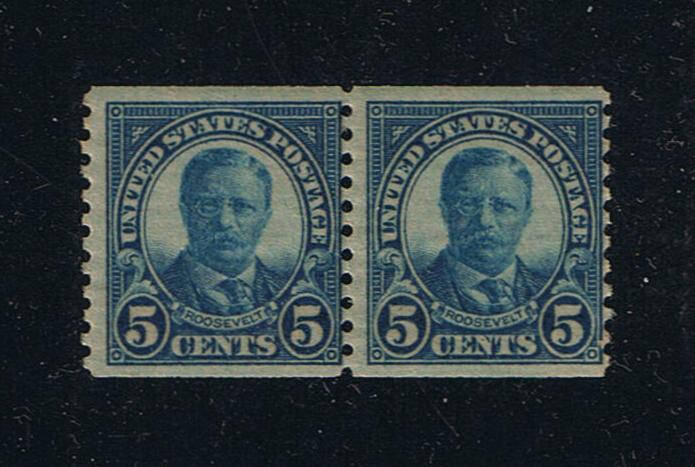 # 602 (1924) Roosevelt - Coil pr, MNH
