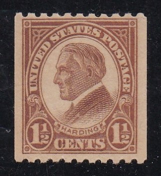 # 605 (1925) Harding - Coil sgl, VF+ MNH [5]