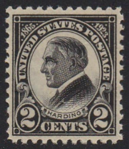 # 610 (1923) Harding - Sgl, VF MNH, thin