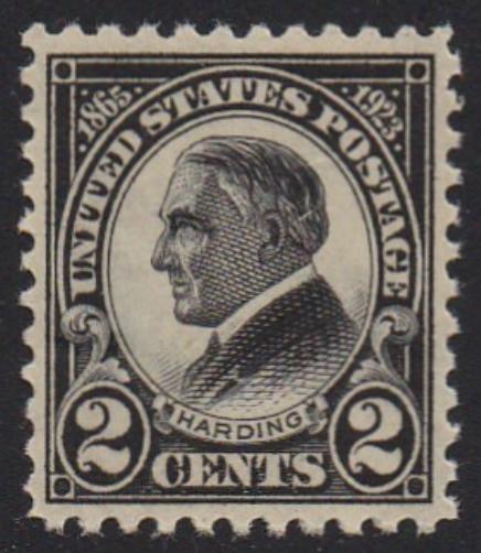 # 610 (1923) Harding - Sgl, VF MNH, thin