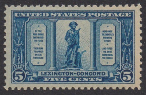 # 619 (1925) Minuteman - Sgl, VF/XF MNH [3]