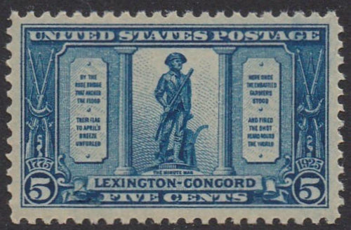 # 619 (1925) Minuteman - Sgl, VF MNH [2]