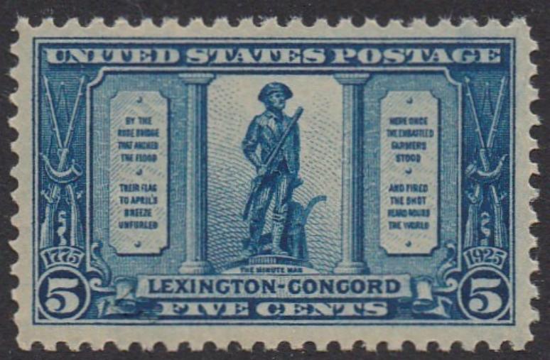 # 619 (1925) Minuteman - Sgl, VF MNH [2]