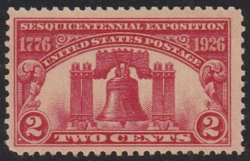 # 627 (1926) Liberty Bell - Sgl, FVF MLH