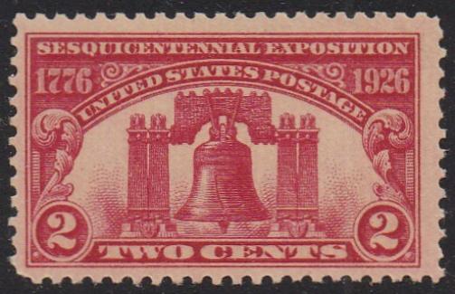 # 627 (1926) Liberty Bell - Sgl, FVF MLH