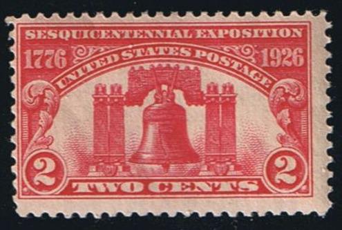 # 627 (1926) Liberty Bell - Sgl, F MLH