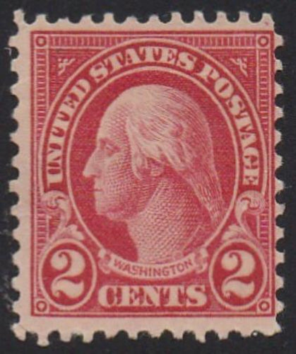 # 634 (1926) Washington - Sgl, F MNH