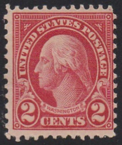 # 634 (1926) Washington - Sgl, F MNH