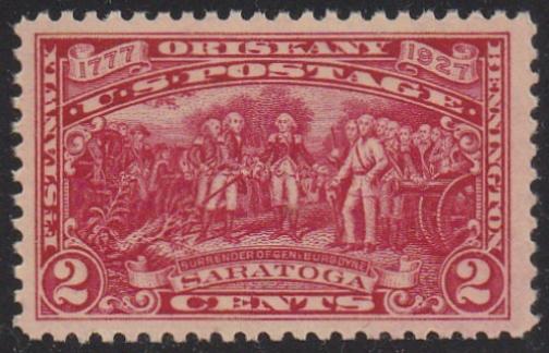 # 644 (1927) Burgoyne Campaign - Sgl, VF MLH
