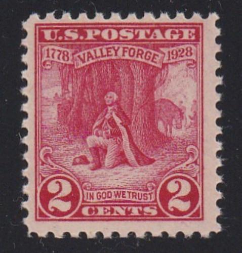 # 645 (1928) Valley Forge - Sgl, FVF MNH [7]