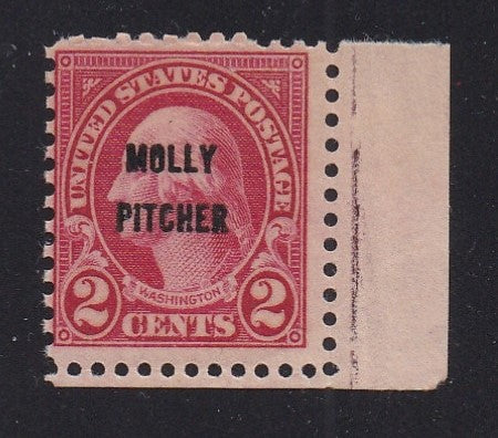 # 646 (1928) Molly Pitcher - Sgl, Fine MNH