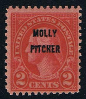 # 646 (1928) Molly Pitcher - Sgl, FVF MNH